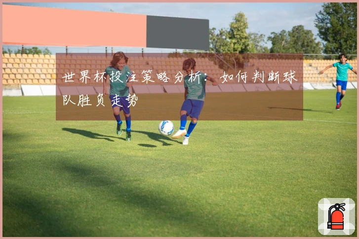 世界杯投注策略分析：如何判断球队胜负走势